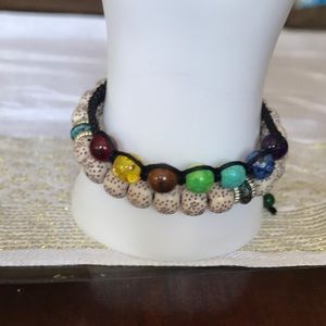 Beautiful Stretch Beaded Bracelet & Healing Chakra Adjustable bracelet Bundle